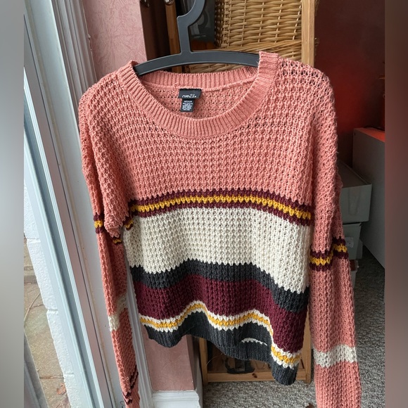 ⚡️2/$20 Rue 21 women’s knit striped sweater - Picture 2 of 4